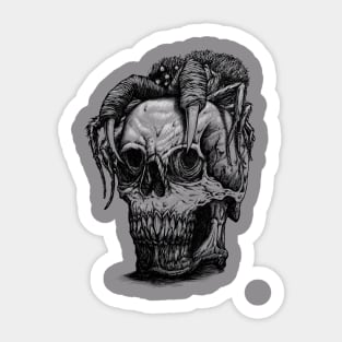 The skull spider Sticker